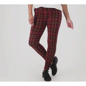 Cuddl Duds Fleecewear Stretch Leggings Oak Plaid X-Small A342094